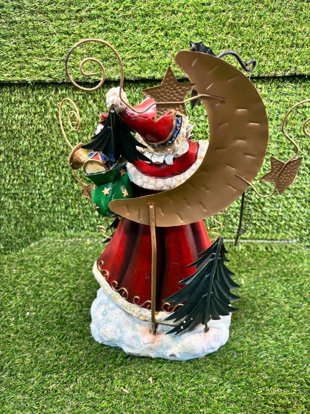 Grandeur Noel 2002 Santa Tin and Resin Stocking Holder Collector Edition Box